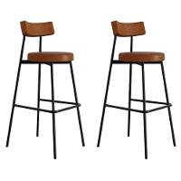 Banqueta Alta Stout Ae: 100 / Aa: 75cm Com 02 Unidades Bqst7510.2 Courino Caramelo - 1