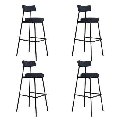 Banqueta Alta Stout Ae: 100 / Aa: 75cm C/04 Un. Bqst7510.4 Etnico Níquel Etnico Níquel