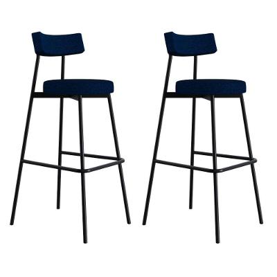 Banqueta Alta Stout Ae: 100 / Aa: 75cm C/02 Un. Bqst7510.2 Azul Corriente Azul Corriente