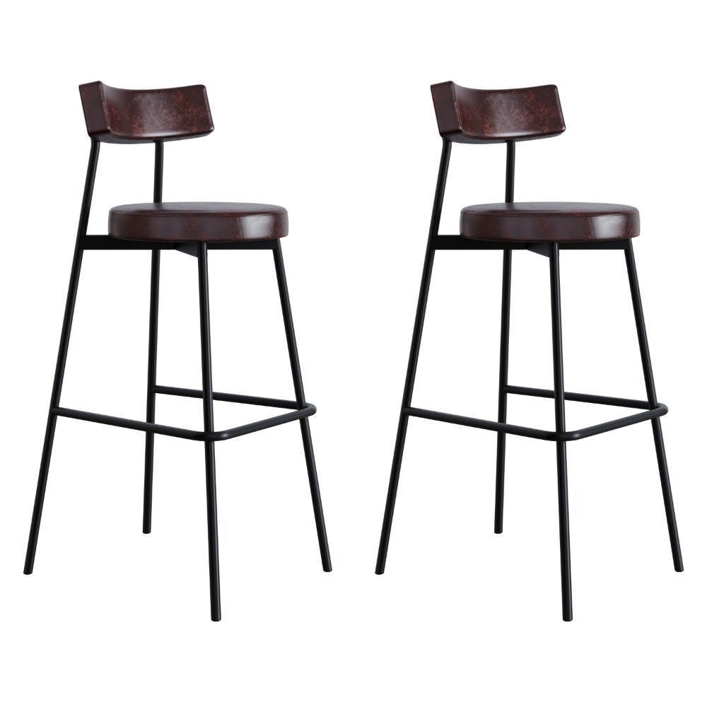 Banqueta Alta Stout Ae: 100 / Aa: 75cm Com 02 Un. Bqst7510.2 Courino Café Courino Café - 1