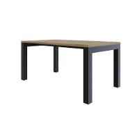 Mesa De Jantar Bronx U 160x90x77cm Brmj9160u Vermont Oak - Est.preta Vermont Oak/est.preta - 1