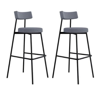 Banqueta Alta Stout Ae: 100 / Aa: 75cm C/02 Un. Bqst7510.2 Etnico Prata Etnico Prata