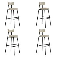 Banqueta Alta Stout Ae: 100 / Aa: 75cm C/04 Un. Bqst7510.4 Boucle Vanilla Boucle Vanilla - 1