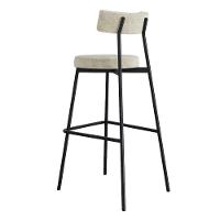 Banqueta Alta Stout Ae: 100 / Aa: 75cm C/04 Un. Bqst7510.4 Boucle Vanilla Boucle Vanilla