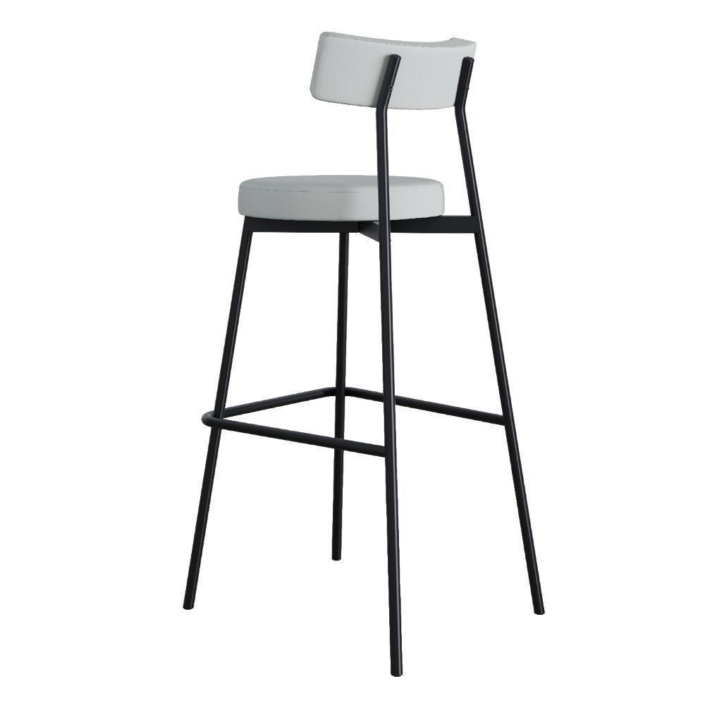 Banqueta Alta Stout Ae: 100 / Aa: 75cm Bqst7510 Courino Saturno Off White Cn.saturno Off White - 5