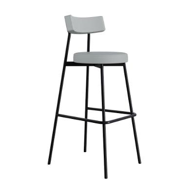 Banqueta Alta Stout Ae: 100 / Aa: 75cm Bqst7510 Courino Saturno Off White Cn.saturno Off White