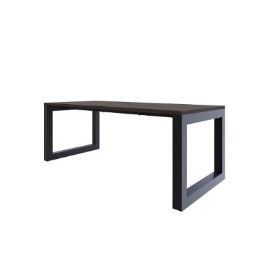 Mesa De Jantar Bronx 200x90x77cm Brmj9200 Terracota - Est.preta Terracota/est.preta