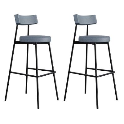 Banqueta Alta Stout Ae: 100 / Aa: 75cm C/02 Un. Bqst7510.2 Cinza Corriente Cinza Corriente