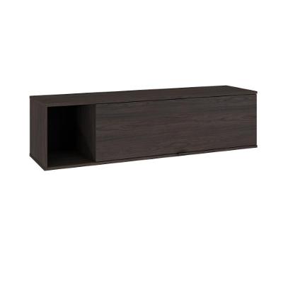 Armário Aéreo Com Nicho E Porta Basculante 35x135x35cm Wlnp135 Terracota Preto