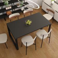 Mesa De Jantar Queens 160x90x77cm Qemj9160 Preto Tx - Est.preta Preto Tx/est.preta