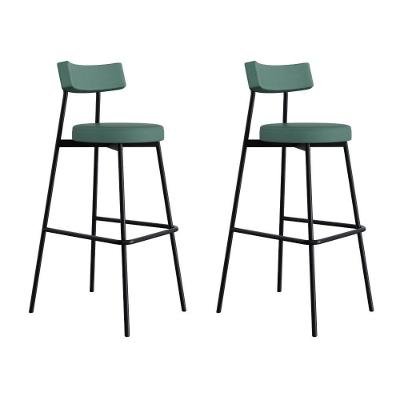 Banqueta Alta Stout Ae: 100 / Aa: 75cm C/02 Un. Bqst7510.2 Courino Urano Verde Sálvia