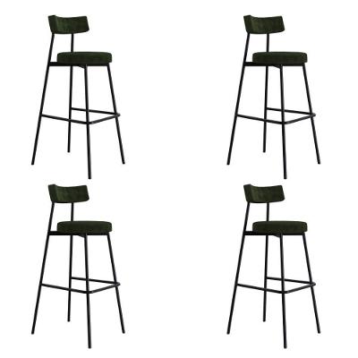 Banqueta Alta Stout Ae: 100 / Aa: 75cm C/04 Un. Bqst7510.4 Boucle Verde Alga Boucle Verde Alga