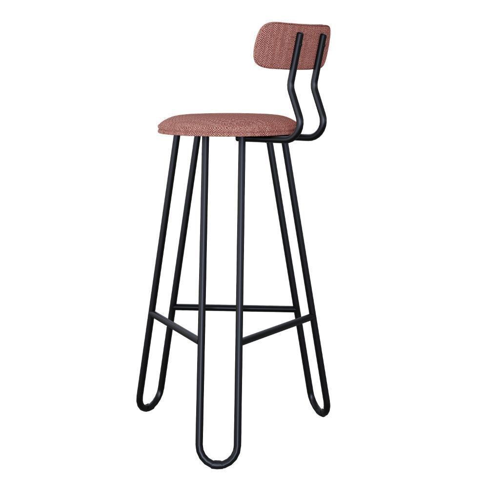 Conjunto 2 Banquetas Alta Ginger Com Encosto Tulipa Rosê City - 2