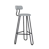 Conjunto 2 Banquetas Alta Ginger Com Encosto Courino Saturno Off White - 1