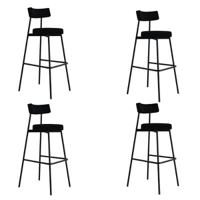 Banqueta Alta Stout Ae: 100 / Aa: 75cm C/04 Un. Bqst7510.4 Boucle Cinza Grafite Boucle Cinza Grafite