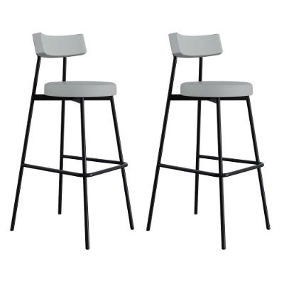 Banqueta Alta Stout Ae: 100 / Aa: 75cm C/02 Un. Bqst7510.2 Courino Saturno Off White Cn.saturno Off White