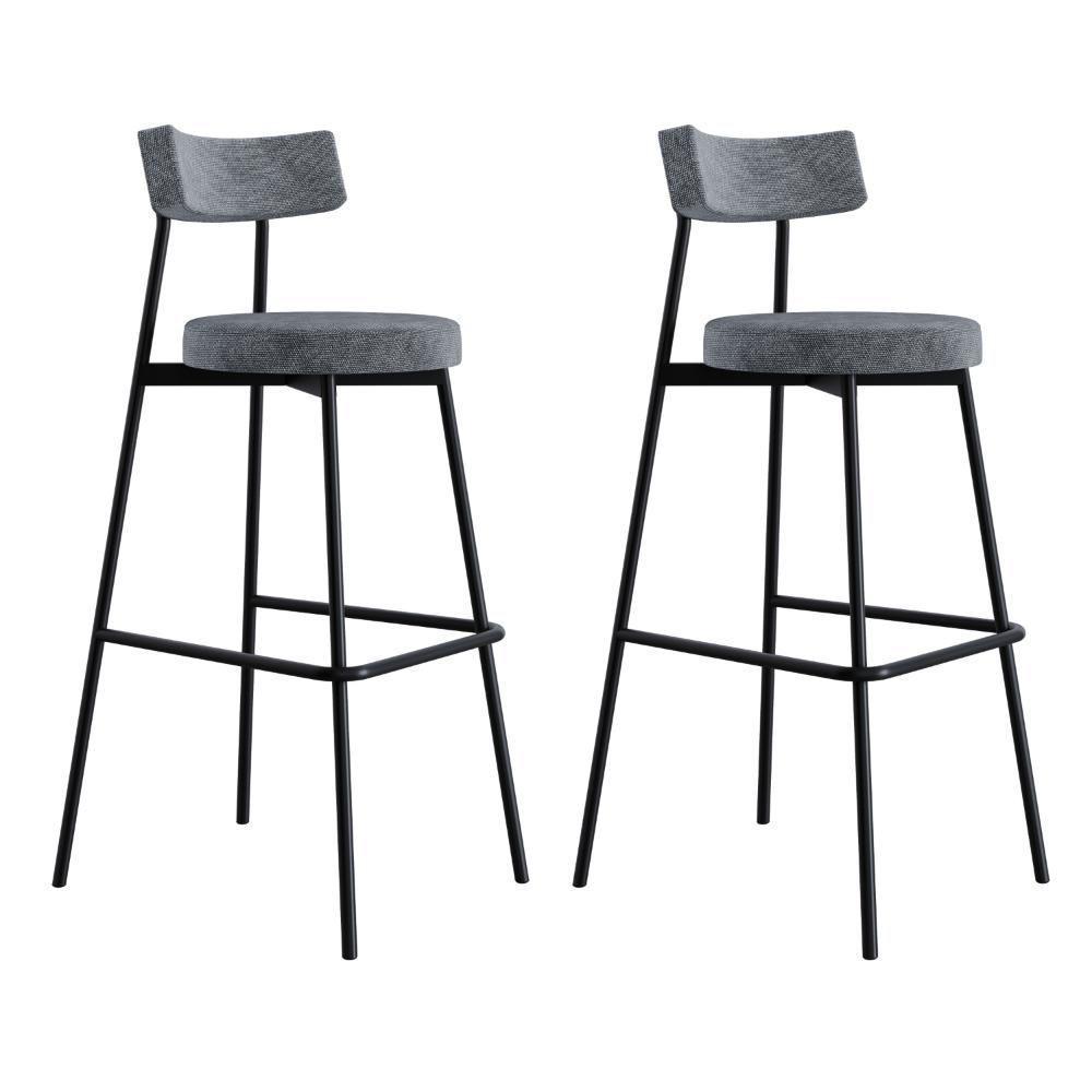 Banqueta Alta Stout Ae: 100 / Aa: 75cm C/02 Un. Bqst7510.2 Névoa Prata City Névoa Prata City - 1