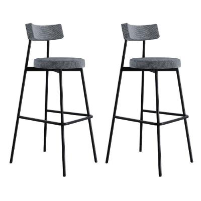 Banqueta Alta Stout Ae: 100 / Aa: 75cm C/02 Un. Bqst7510.2 Névoa Prata City Névoa Prata City