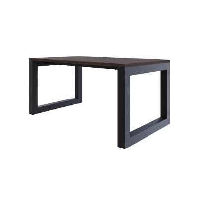 Mesa De Jantar Bronx 160x90x77cm Brmj9160 Terracota - Est.preta Terracota/est.preta