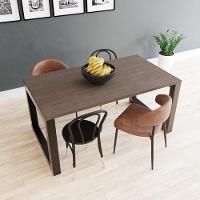 Mesa De Jantar Bronx 160x90x77cm Brmj9160 Terracota - Est.preta Terracota/est.preta