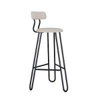 Conjunto 4 Banquetas Alta Ginger Com Encosto Areia Light City - 1