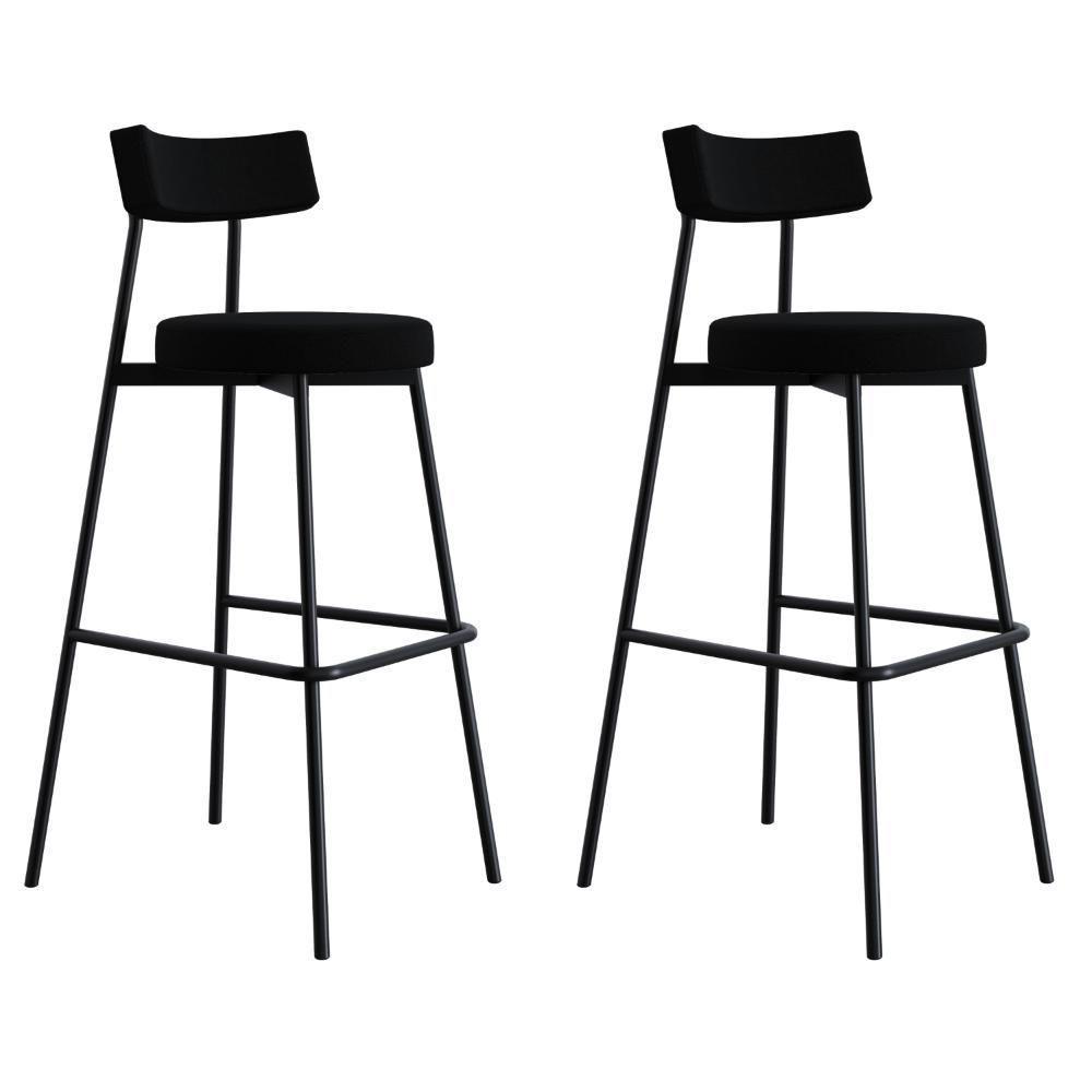 Banqueta Alta Stout Ae: 100 / Aa: 75cm C/02 Un. Bqst7510.2 Preto Preto - 1