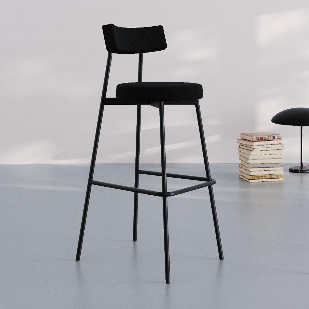 Banqueta Alta Stout Ae: 100 / Aa: 75cm C/02 Un. Bqst7510.2 Preto Preto - 2