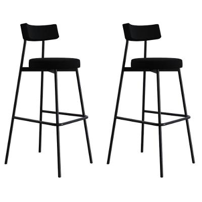 Banqueta Alta Stout Ae: 100 / Aa: 75cm C/02 Un. Bqst7510.2 Preto Preto