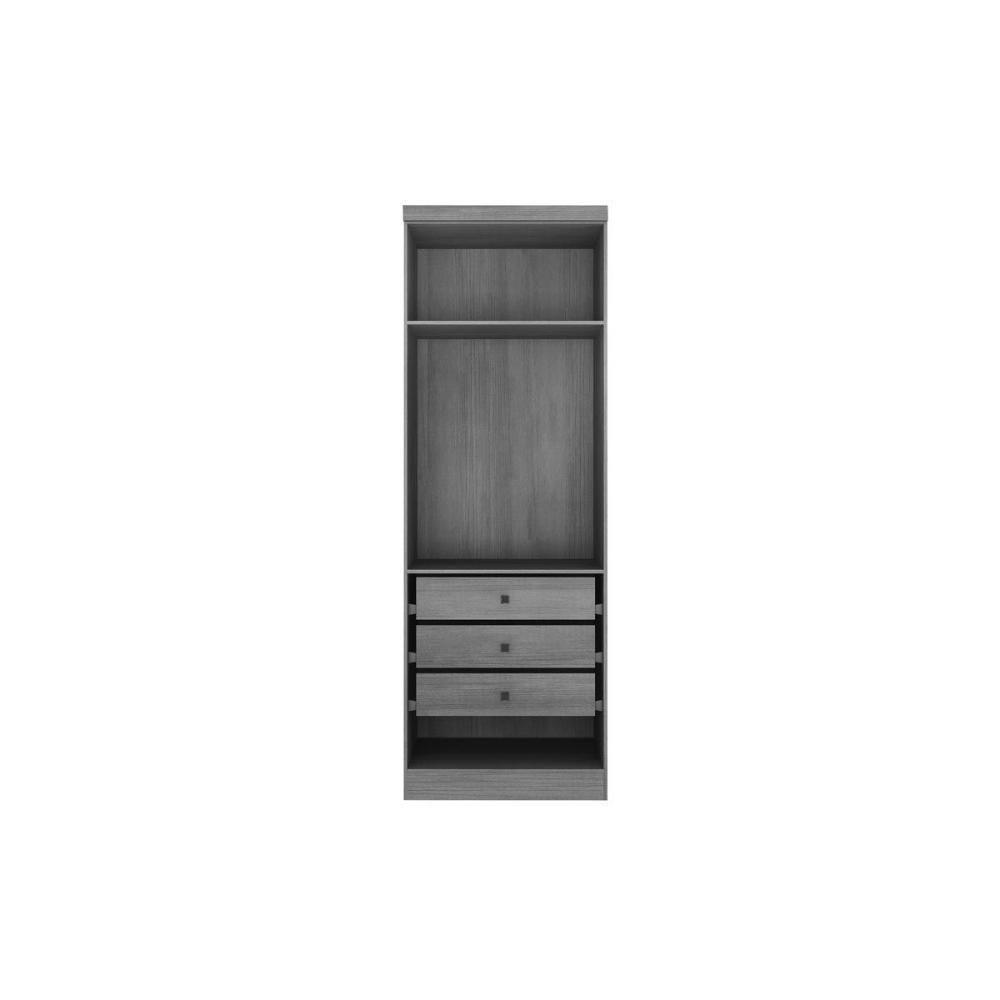 Quarto Modulado Rizon  4 Peças (1 Closet + 2 Guarda Roupas + 1 Complemento) QC209 Branco - 6