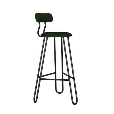 Conjunto 2 Banquetas Alta Ginger Com Encosto Verde Musgo City