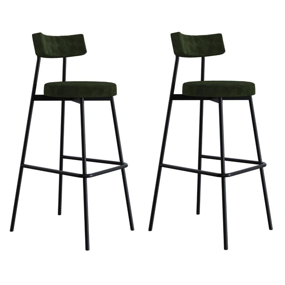 Banqueta Alta Stout Ae: 100 / Aa: 75cm C/02 Un. Bqst7510.2 Boucle Verde Alga Boucle Verde Alga - 1