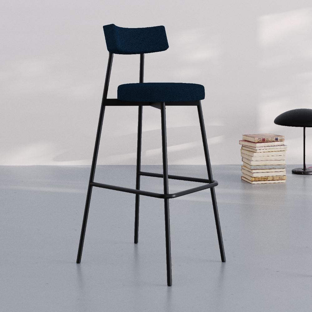 Banqueta Alta Stout Ae: 100 / Aa: 75cm C/02 Un. Bqst7510.2 Etnico Marinho Etnico Marinho - 2