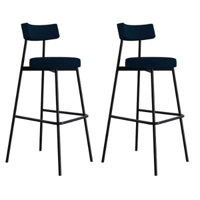 Banqueta Alta Stout Ae: 100 / Aa: 75cm C/02 Un. Bqst7510.2 Etnico Marinho Etnico Marinho