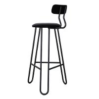 Conjunto 4 Banquetas Alta Ginger Courino Preto - 2