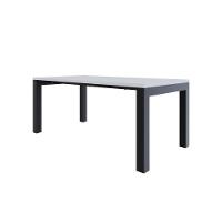 Mesa De Jantar Bronx U 180x90x77cm Brmj9180u Branco Tx - Est.preta Branco Tx/est.preta - 1
