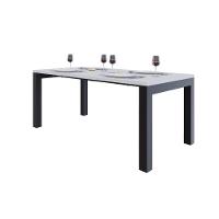 Mesa De Jantar Bronx U 180x90x77cm Brmj9180u Branco Tx - Est.preta Branco Tx/est.preta - 5