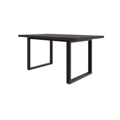 Mesa De Jantar Queens R 160x90x77cm Qemj9160r Terracota - Est.preta Terracota/est.preta