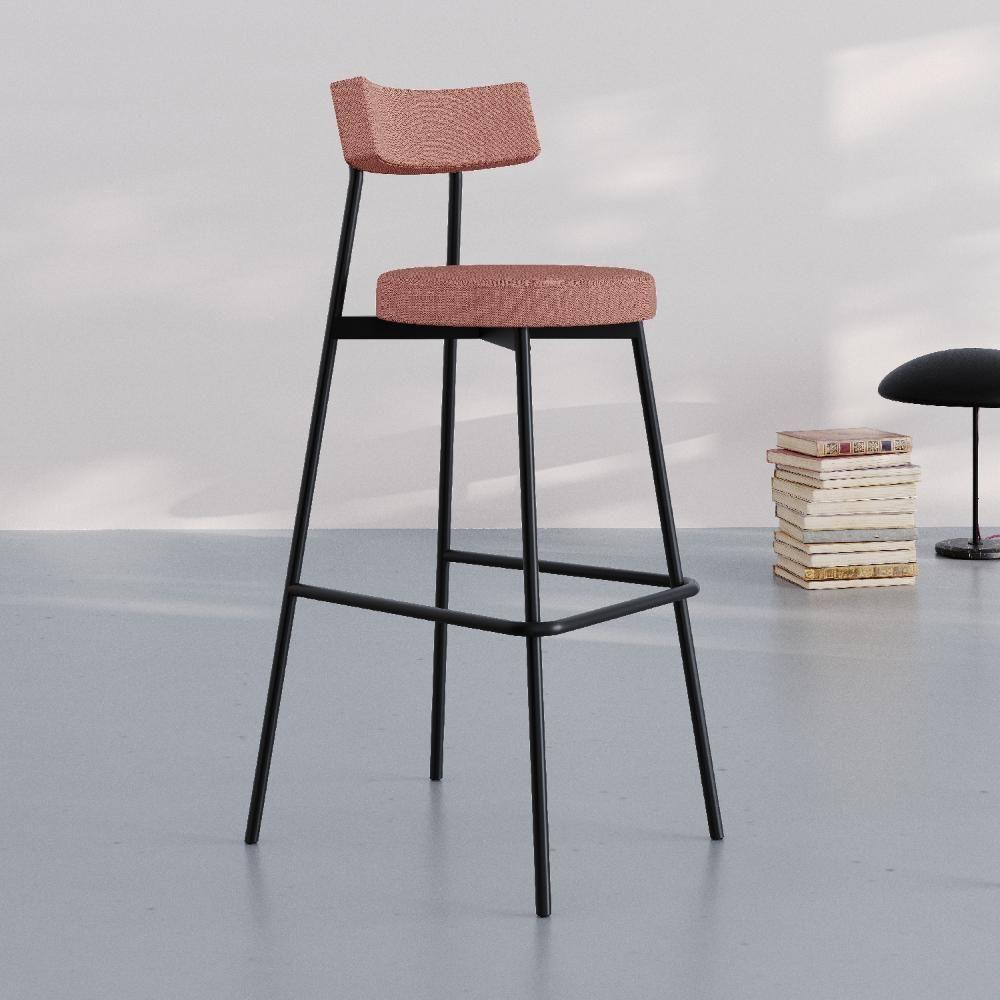 Banqueta Alta Stout Ae: 100 / Aa: 75cm C/02 Un. Bqst7510.2 Rosa Linked Rosa Linked - 2