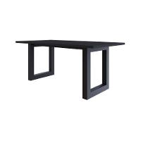 Mesa De Jantar Bronx R 180x90x77cm Brmj9180r Preto Tx - Est.preta Preto Tx/est.preta - 1