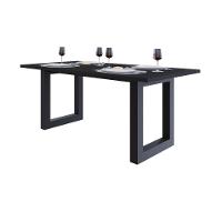 Mesa De Jantar Bronx R 180x90x77cm Brmj9180r Preto Tx - Est.preta Preto Tx/est.preta - 5