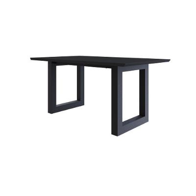 Mesa De Jantar Bronx Rg2 160x90x77cm Brmj9160rg2 Preto Tx - Est.preta Preto Tx/est.preta