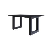 Mesa De Jantar Bronx Rg2 160x90x77cm Brmj9160rg2 Preto Tx - Est.preta Preto Tx/est.preta - 1