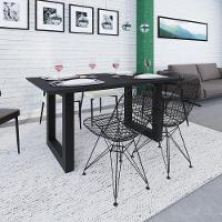 Mesa De Jantar Bronx Rg2 160x90x77cm Brmj9160rg2 Preto Tx - Est.preta Preto Tx/est.preta - 2