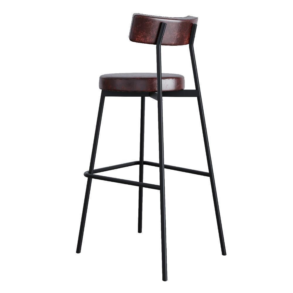 Banqueta Alta Stout Ae: 100 / Aa: 75cm Bqst7510 Courino Café Courino Café - 4