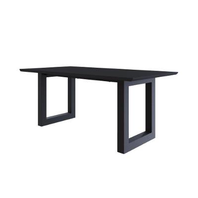 Mesa De Jantar Bronx Rg2 180x90x77cm Brmj9180rg2 Preto Tx - Est.preta Preto Tx/est.preta