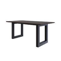 Mesa De Jantar Bronx Rg2 180x90x77cm Brmj9180rg2 Terracota - Est.preta Terracota/est.preta - 1