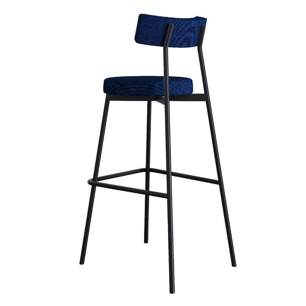 Banqueta Alta Stout Ae: 100 / Aa: 75cm Bqst7510 Azul Corriente Azul Corriente - 4