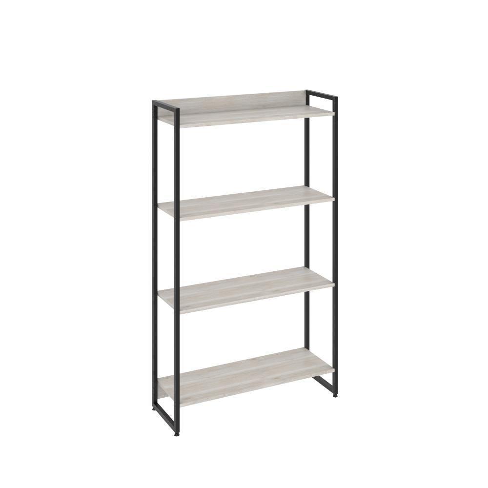 Estante Dynamica 80x30x146cm C/04 Prateleiras Snow / Est.preta Snow / Est.preta - 1