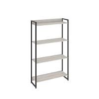 Estante Dynamica 80x30x146cm C/04 Prateleiras Snow / Est.preta Snow / Est.preta - 1