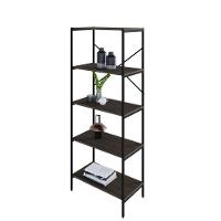 Estante C/05 Prateleiras 152x60x33cm Tub Tueh1565 Nogal - Est.preta Nogal / Est.preta - 5